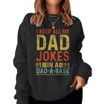 Dad Jokes Fathers Day Gift For Men Papa From Wife Daughter Women Crewneck Graphic Sweatshirt - Thegiftio UK