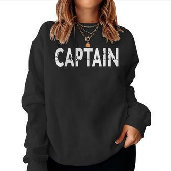Dibs On The Captain Funny Captain Wife Saying Women Crewneck Graphic Sweatshirt - Thegiftio UK
