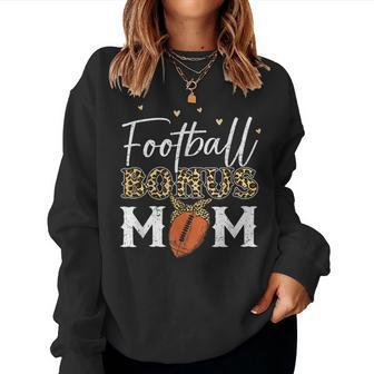 Football Bonus Mom Stepmom Stepmother Football Women Crewneck Graphic Sweatshirt - Thegiftio UK