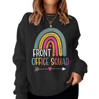 Front Office Squad School Secretary Admin Front Office Women Crewneck Graphic Sweatshirt - Thegiftio UK