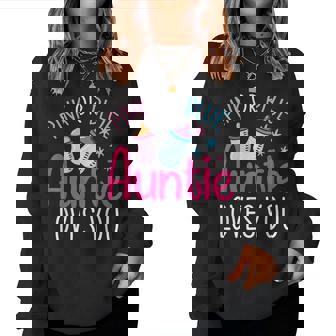 Future Aunt Baby Shower Pregnancy Auntie Gender Reveal Women Crewneck Graphic Sweatshirt - Thegiftio UK
