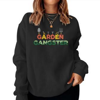 Gardening Garden Gangster Garden Tools Custom Women Crewneck Graphic Sweatshirt - Seseable