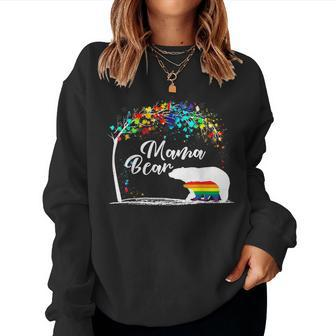 Mama Bear Lgbt Mom Gay Lesbian Pride Month Mother Women Crewneck Graphic Sweatshirt - Thegiftio UK