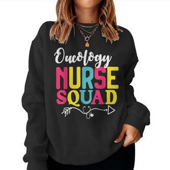 Oncology Nurse Squad Cute Gifts Funny Nurse Women Crewneck Graphic Sweatshirt - Thegiftio UK
