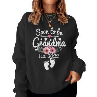 Soon To Be Grandma 2022 Mothers Day For New Grandma Women Crewneck Graphic Sweatshirt - Thegiftio UK