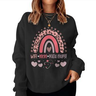 Wife Mom Pacu Nurse Strong As A Mother Nurse Mom Mothers Da Women Crewneck Graphic Sweatshirt - Thegiftio UK