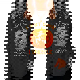 Womens Womens I Dont Spook I Sparkle Halloween Witch Women Crewneck Graphic Sweatshirt - Thegiftio