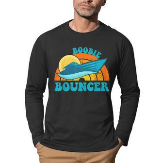 Mens Boobie Bouncer Funny Sailing Summer Boat Speedboat Vintage V2 Men Graphic Long Sleeve T-shirt - Thegiftio UK