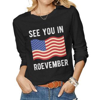 See You In Roevember   V2 Women Graphic Long Sleeve T-shirt