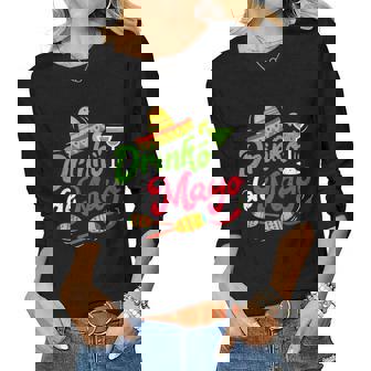 Cinco Drinko De Mayo Men Women Drinking Tequila Margarita Women Graphic Long Sleeve T-shirt - Thegiftio