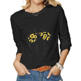 Colorful Sunflower Mama Bear Mother Bear Lover Women Graphic Long Sleeve T-shirt - Thegiftio UK