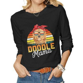 Doodle Mama Best Goldendoodle Mom Ever Mothers Day Dog Mom Women Graphic Long Sleeve T-shirt - Thegiftio UK