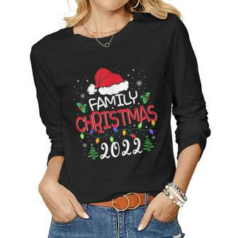 Family Christmas 2022 Matching Squad Santa Elf Funny V3 Women Graphic Long Sleeve T-shirt - Thegiftio UK