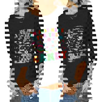 Im Just Here For The Candy Halloween Cute Lollipop Sweets Women Graphic Long Sleeve T-shirt - Thegiftio