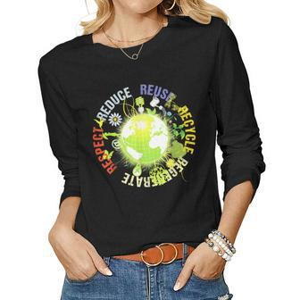 Love World Earth Day 2022 Mother Earth Day Everyday V2 Women Graphic Long Sleeve T-shirt - Thegiftio UK