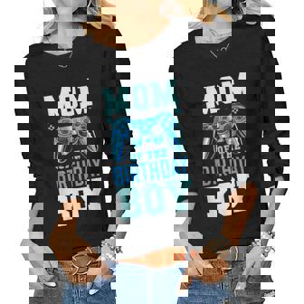 Mom Of The Birthday Boy Matching Video Gamer Birthday Party Women Graphic Long Sleeve T-shirt - Thegiftio