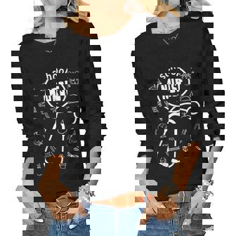 Nurse Appreciation Stethoscope For School Nurse Women Graphic Long Sleeve T-shirt - Thegiftio