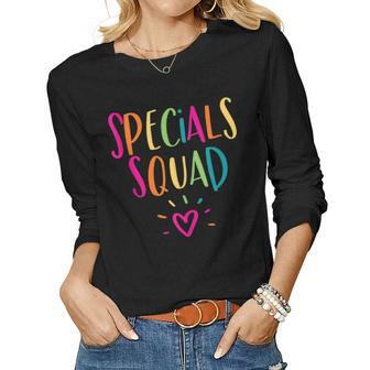 Specials Squad Art Music Pe Tech Gym Teacher Team V2 Women Graphic Long Sleeve T-shirt - Thegiftio UK