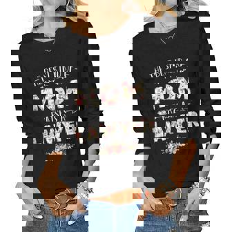 Womens Floral The Best Kind Of Mom Raises A Lawyer Cute Mothers Day Women Graphic Long Sleeve T-shirt - Thegiftio
