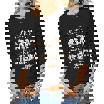 Womens Floral The Best Kind Of Mom Raises A Welder Cute Mothers Day Women Graphic Long Sleeve T-shirt - Thegiftio