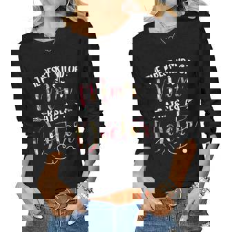Womens The Best Kind Of Mom Raises A Doctor Cute Mothers Day Floral Women Graphic Long Sleeve T-shirt - Thegiftio