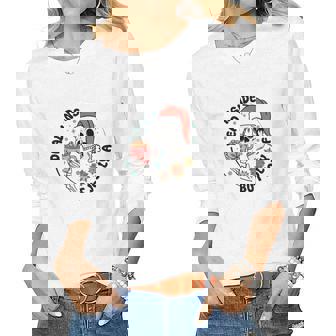 Christmas Dead Inside But Jolly Af Women Graphic Long Sleeve T-shirt - Thegiftio