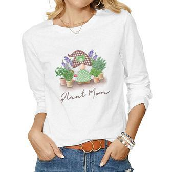 Gardener Plant Mom Plant Lover Design Women Graphic Long Sleeve T-shirt - Seseable