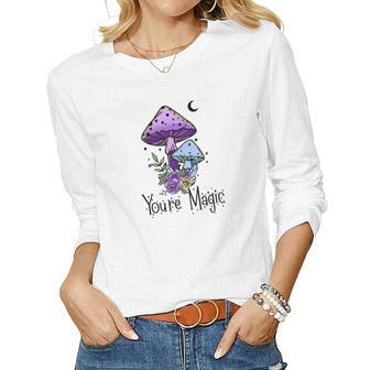 Halloween Witch Vibes You_Re Magic Design Women Graphic Long Sleeve T-shirt - Seseable