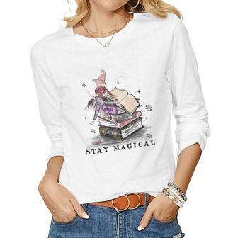 Hallowen Be Magical Witch Stay Magical Women Graphic Long Sleeve T-shirt - Seseable