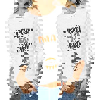 Pezo Pretend Im Gnome Funny Gnome Witch Autumn Halloween Women Graphic Long Sleeve T-shirt - Thegiftio