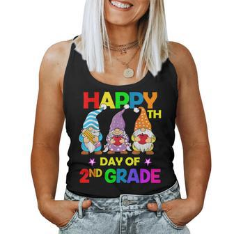 100Th Day Of School 2Nd Grade Gnomes Teacher - 100Th Days  Women Tank Top Basic Casual Daily Weekend Graphic