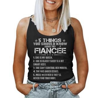 5 Things You Should Know About My Fiancée Christmas Day 2022 Women Tank Top Basic Casual Daily Weekend Graphic - Thegiftio UK
