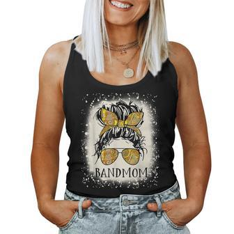 Band Mom Life Messy Bun Proud Band Mom Musical Marching Band V2 Women Tank Top Basic Casual Daily Weekend Graphic - Thegiftio