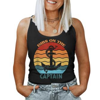 Captain Wife Dibs On The Captain Funny Dibs On The Captain Women Tank Top Basic Casual Daily Weekend Graphic - Thegiftio UK