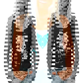 Doctor White Lab Coat Halloween Costume Mens Womens Women Tank Top Basic Casual Daily Weekend Graphic - Thegiftio