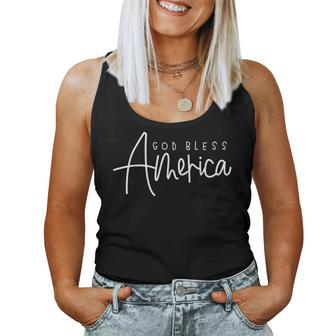 God Bless America Lover 4Th Of July America Lover Women Tank Top Basic Casual Daily Weekend Graphic - Thegiftio UK
