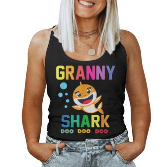 Granny Shark Granny Shark Lover Family Mothers Day Women Tank Top Basic Casual Daily Weekend Graphic - Thegiftio UK