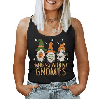 Hanging With Gnomies Happy Halloween Gnomes Costume Women Women Tank Top Basic Casual Daily Weekend Graphic - Thegiftio UK