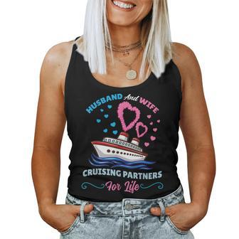 Husband And Wife Cruising Partners For Life Women Tank Top Basic Casual Daily Weekend Graphic - Thegiftio UK