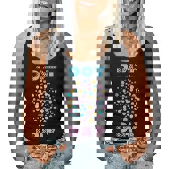 International Dot Day Rainbow Polka Dots Circle The Dot Women Tank Top Basic Casual Daily Weekend Graphic - Thegiftio