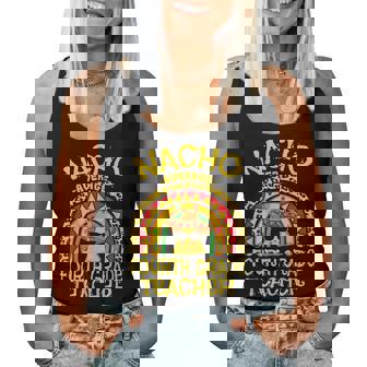 Nacho Average 4Th Grade Teacher Matching Mexican Teacher Women Tank Top Basic Casual Daily Weekend Graphic - Thegiftio