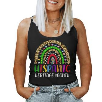 National Hispanic Heritage Month Rainbow All Countries Flags Women Tank Top Basic Casual Daily Weekend Graphic - Thegiftio UK