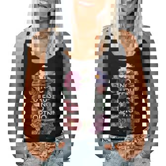 No Uterus No Opinion Floral Pro Choice Feminist Womens Women Tank Top Basic Casual Daily Weekend Graphic - Thegiftio