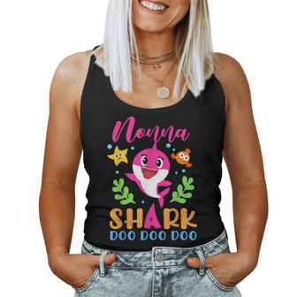 Nonna Shark Nonna Shark Lover Family Mothers Day Women Tank Top Basic Casual Daily Weekend Graphic - Thegiftio UK