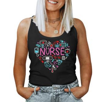 Nurse Love Nursing Student Rn Life Thank You Gifts For Women Women Tank Top Basic Casual Daily Weekend Graphic - Thegiftio UK