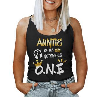 Old School Funny Hip Hop Auntie Of The Notorious One Women Tank Top Basic Casual Daily Weekend Graphic - Thegiftio UK