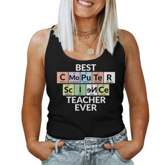 Periodic Table - Best Computer Science Teacher Ever Women Tank Top Basic Casual Daily Weekend Graphic - Thegiftio UK