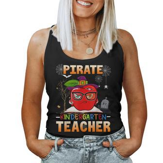 Pirate Kindergarten Teacher For Halloween Funny Pirate Day Women Tank Top Basic Casual Daily Weekend Graphic - Thegiftio UK