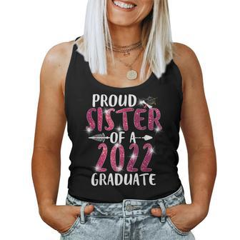 Proud Sister Of A Class Of 2022 Graduate Senior Graduation V4 Women Tank Top Basic Casual Daily Weekend Graphic - Thegiftio UK