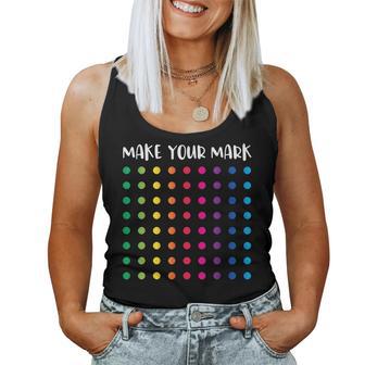 Rainbow Polka Dot Day Colorful Kids September 15 Art Teacher Women Tank Top Basic Casual Daily Weekend Graphic - Thegiftio UK